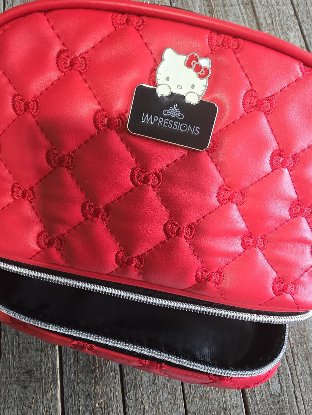 Hello Kitty Quilted Red Cosmetic Case by Impressions